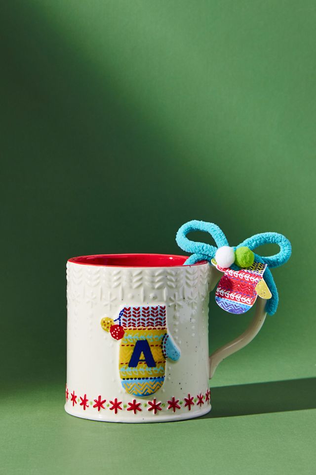 Bundled Up Monogram Mug #1