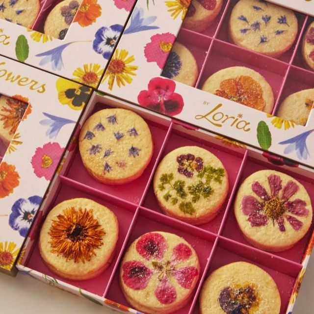 Eat Your Flowers Flower Pressed Shortbread Cookies AnthroLiving