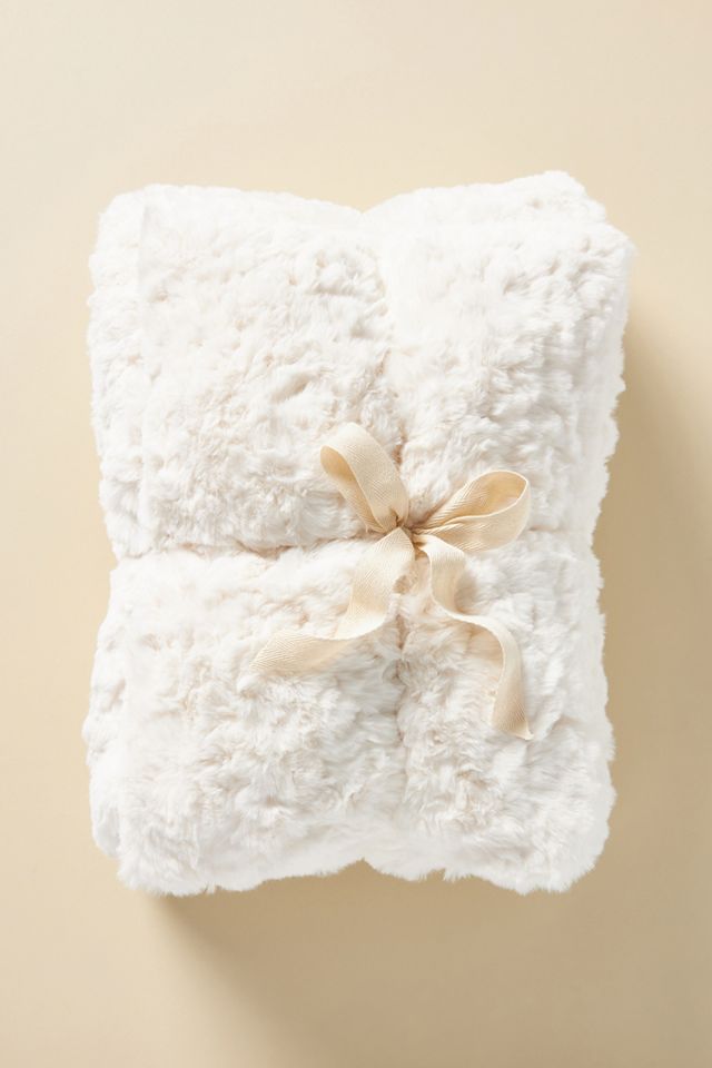 Faux Fur Blanket & Pillow Gift Bundle #2