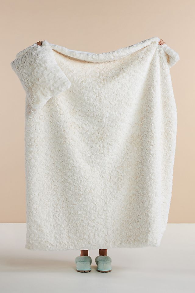 anthropologie.com | Faux-Fur Blanket & Pillow Gift Bundle