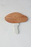 Mushroom Wood + Marble Serving Board #1