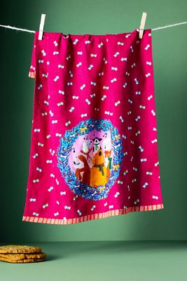Happy Howlidays Dish Towel