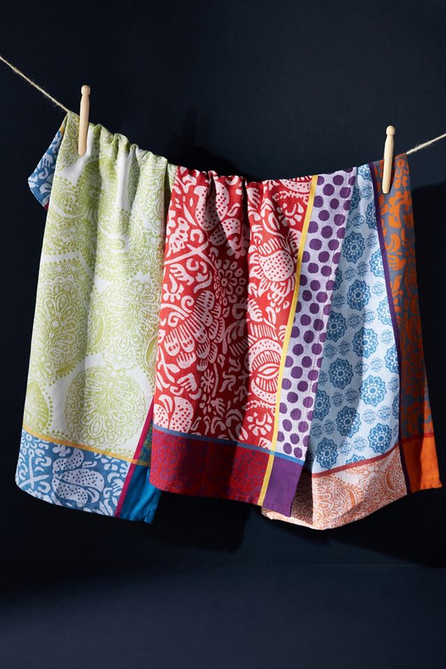 Anthropologie Inspired Dish Towels and Napkins - Thistle Key Lane