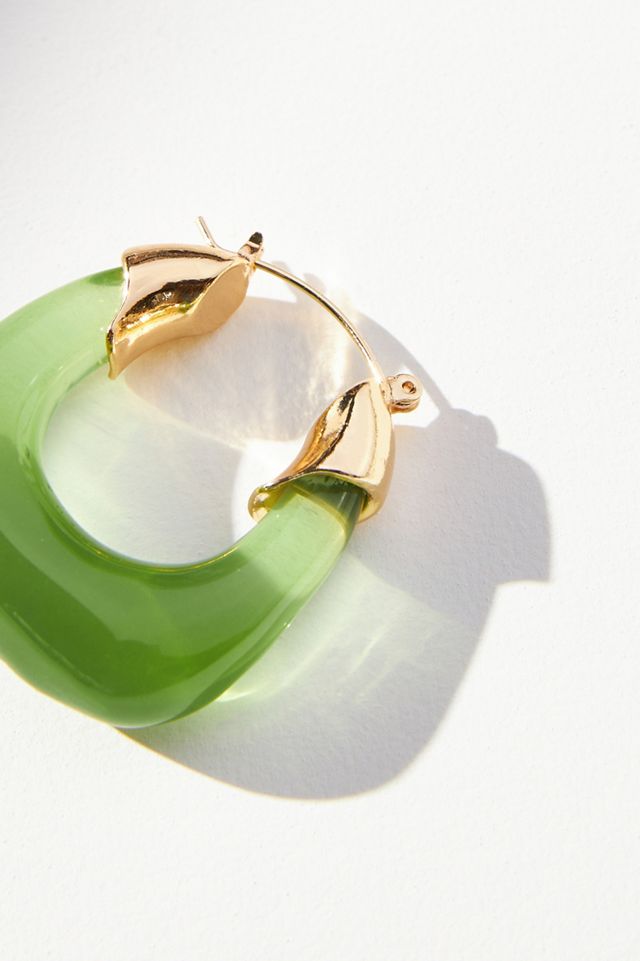 Resin Hoop Earrings #2