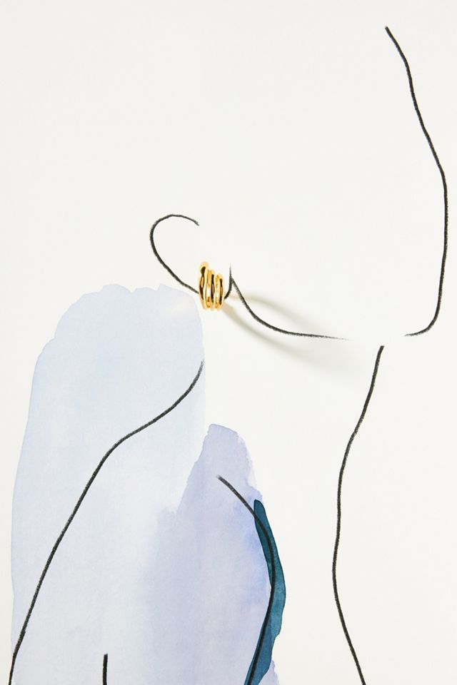 Lady Grey 14k Gold Ear Cuff #2