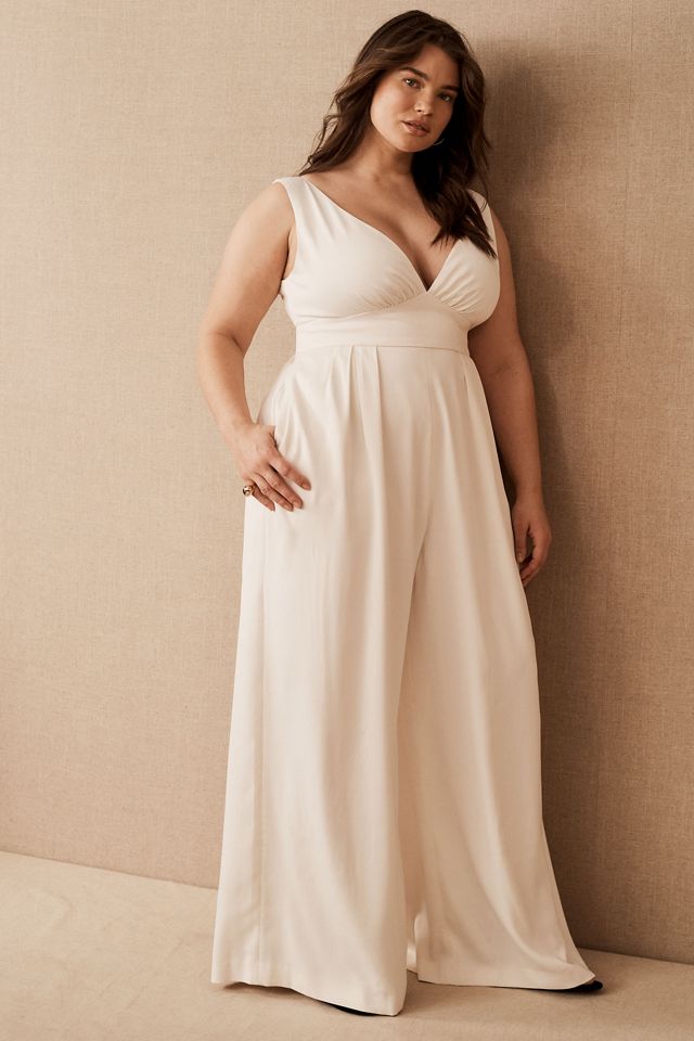 Sachin & Babi Connie V-Neck Pleated Wide-Leg Jumpsuit #4
