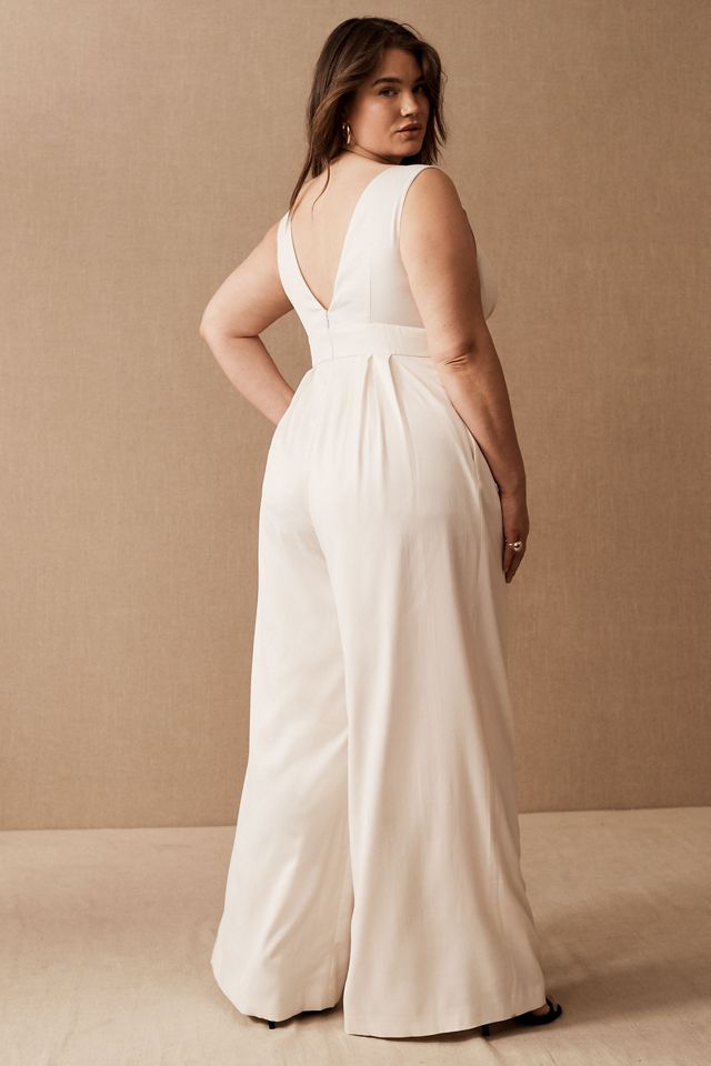 Sachin & Babi Connie V-Neck Pleated Wide-Leg Jumpsuit #6