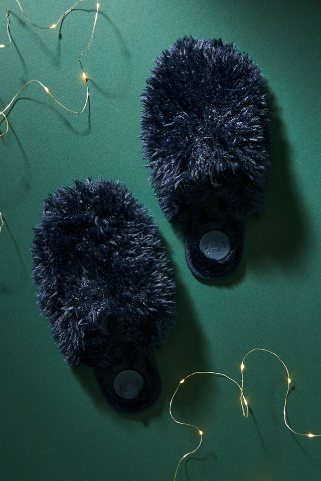 Fuzzy Slide Slippers Anthropologie UK