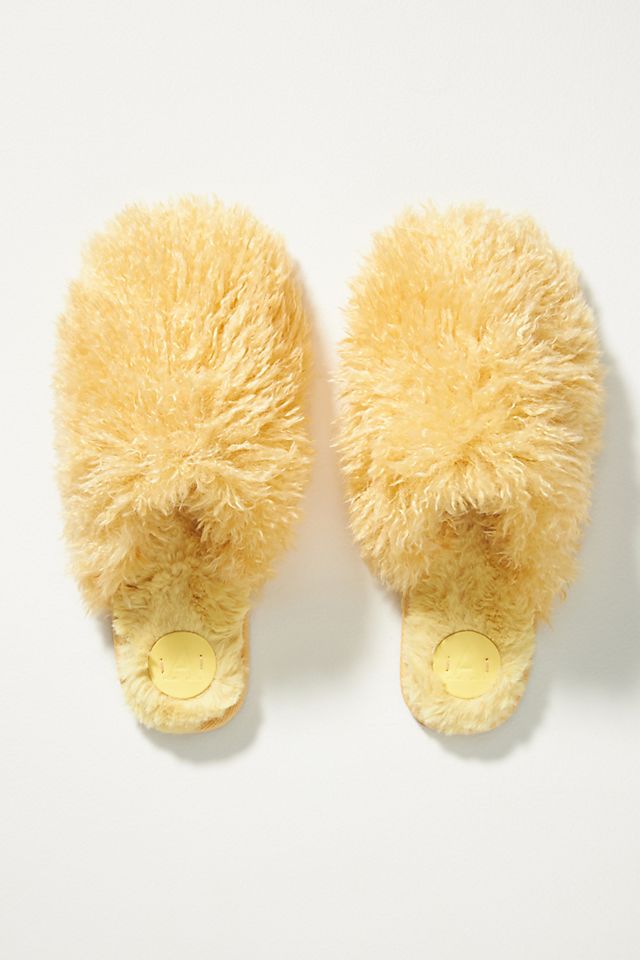 anthropologie.com | Fuzzy Slide Slippers