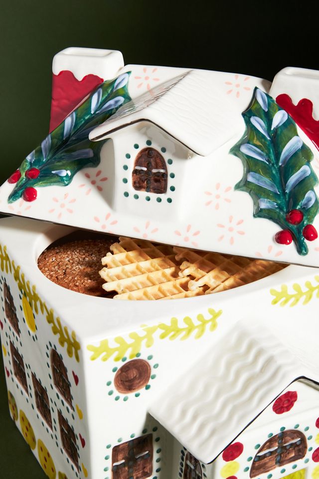 Nathalie Lete Holiday House Cookie Jar #2