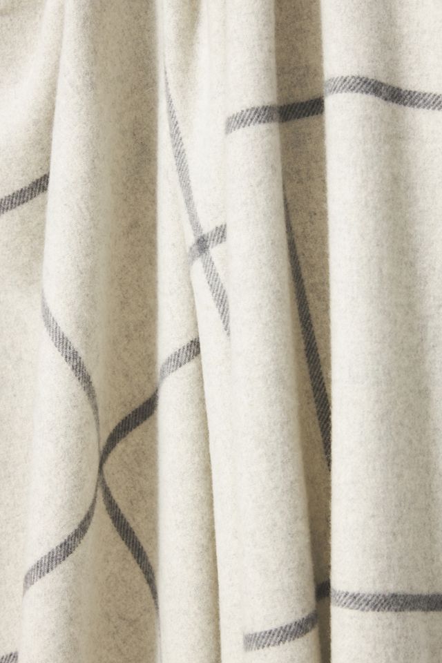 Windowpane Cashmere Blend Throw Blanket #1
