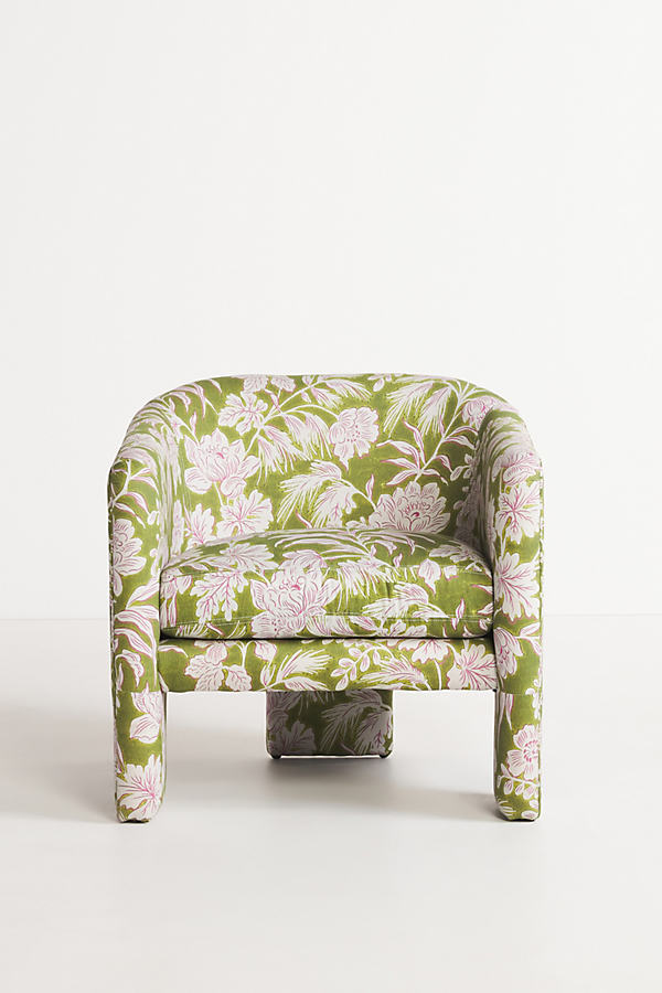 Effie Floral Tripod Accent Chair