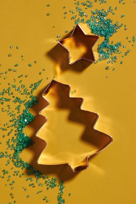 Merry and Bright Cookie Cutters, Set of 2