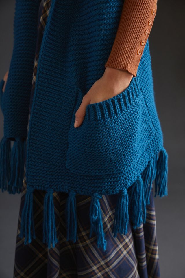 Fringed Pocket Scarf #1