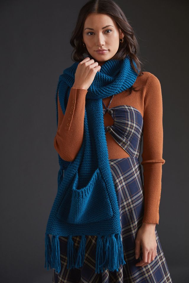 Fringed Pocket Scarf #2