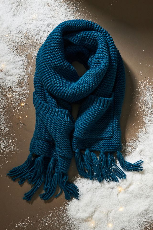 Fringed Pocket Scarf #3