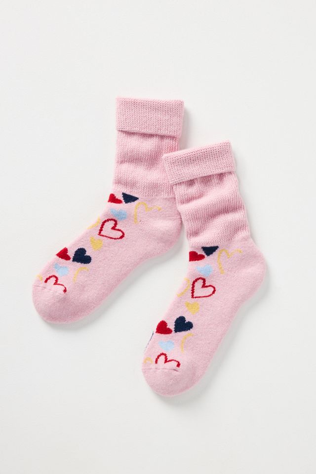 I Heart U Cozy Crew Socks | Anthropologie