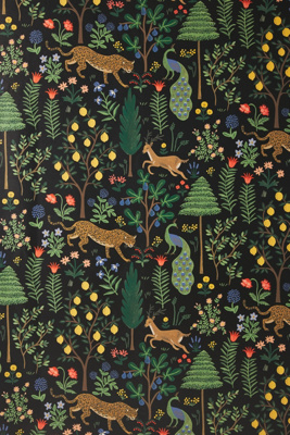 Rifle Paper Co . Menagerie Wallpaper In Black | ModeSens