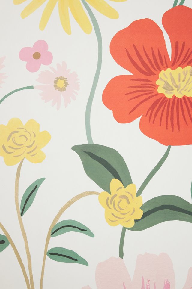 Rifle Paper Co. Strawberry Fields Peel-and-Stick Floral Wallpaper Mural #2