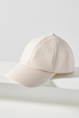 Anthropologie Wyeth Faux Leather Baseball Cap Ivory Adjustable Hat NWT Anthropologie Wyeth Corduroy Adjustable | Mercari main image 2
