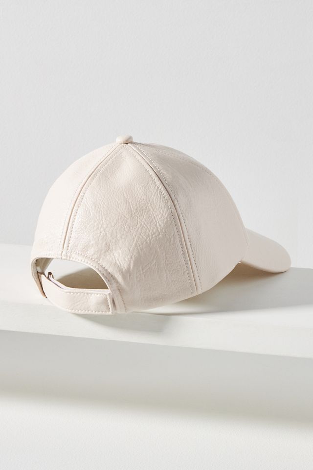 Wyeth Faux Leather Baseball Cap #1