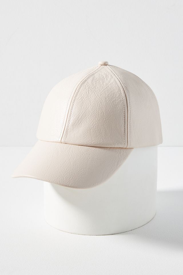 Wyeth Faux Leather Baseball Cap #2