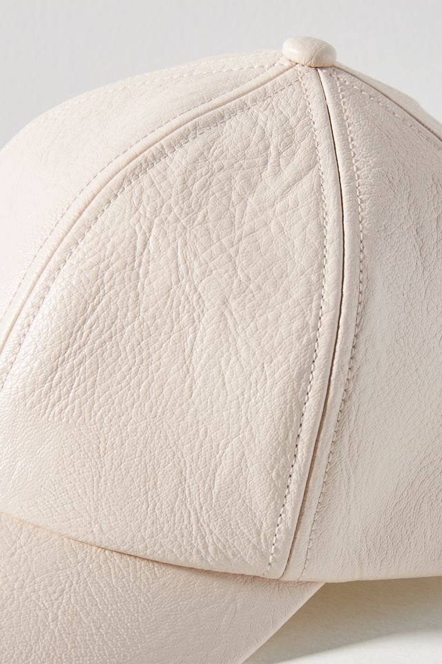 Wyeth Faux Leather Baseball Cap #3