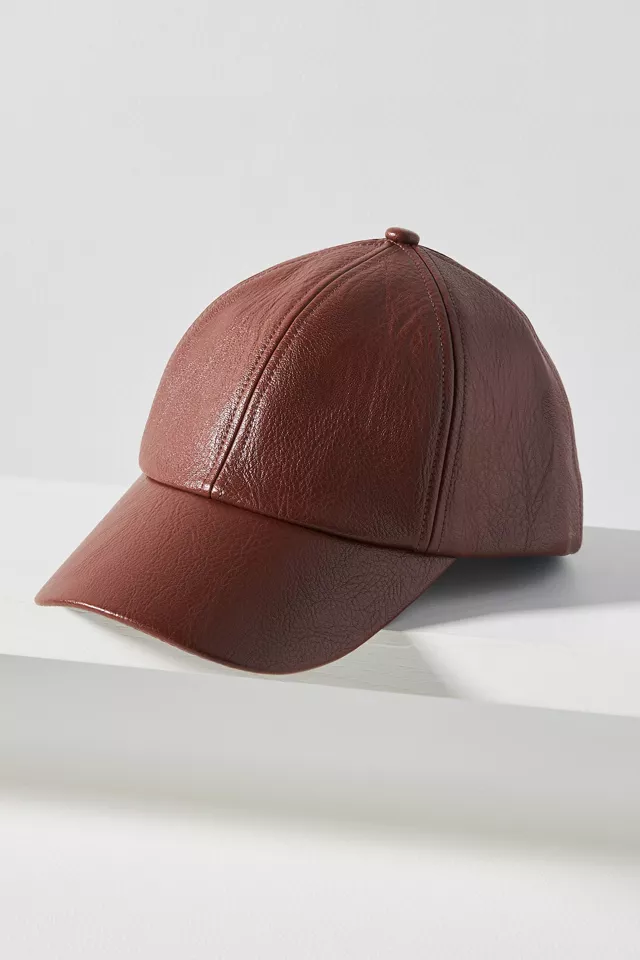 Wyeth Faux Leather Baseball Cap