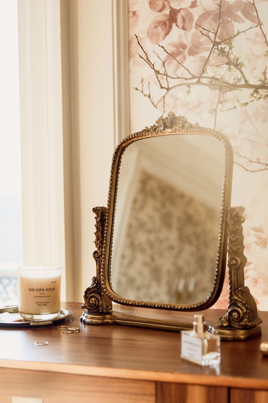 The Gleaming Primrose Vanity Mirror - Gold, One Size