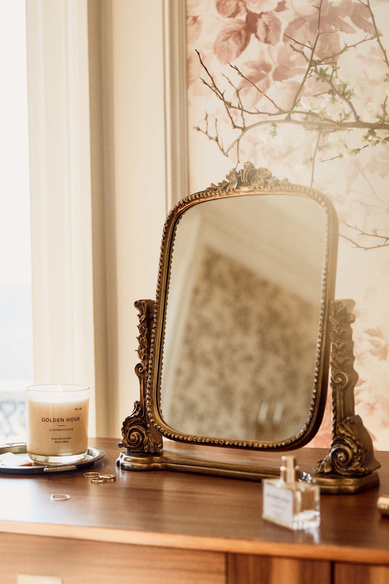 The Gleaming Primrose Vanity Mirror - Gold, Standard, One Size