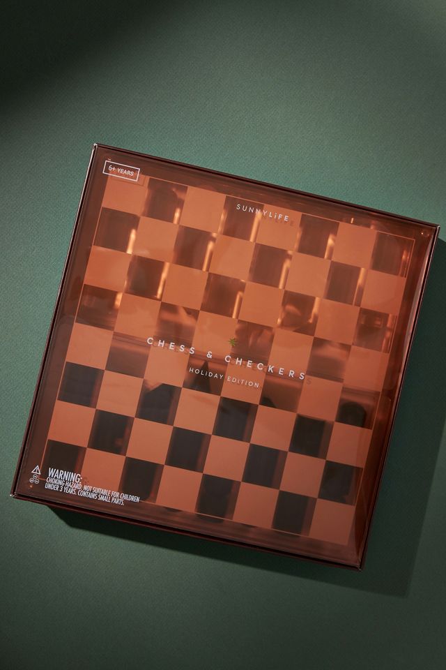 Sunnylife Lucite Chess & Checkers Set #1