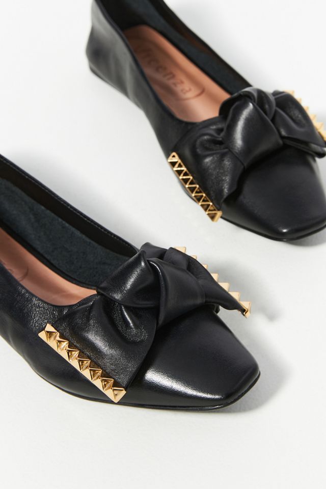 Vicenza Bow Square-Toe Flats #2