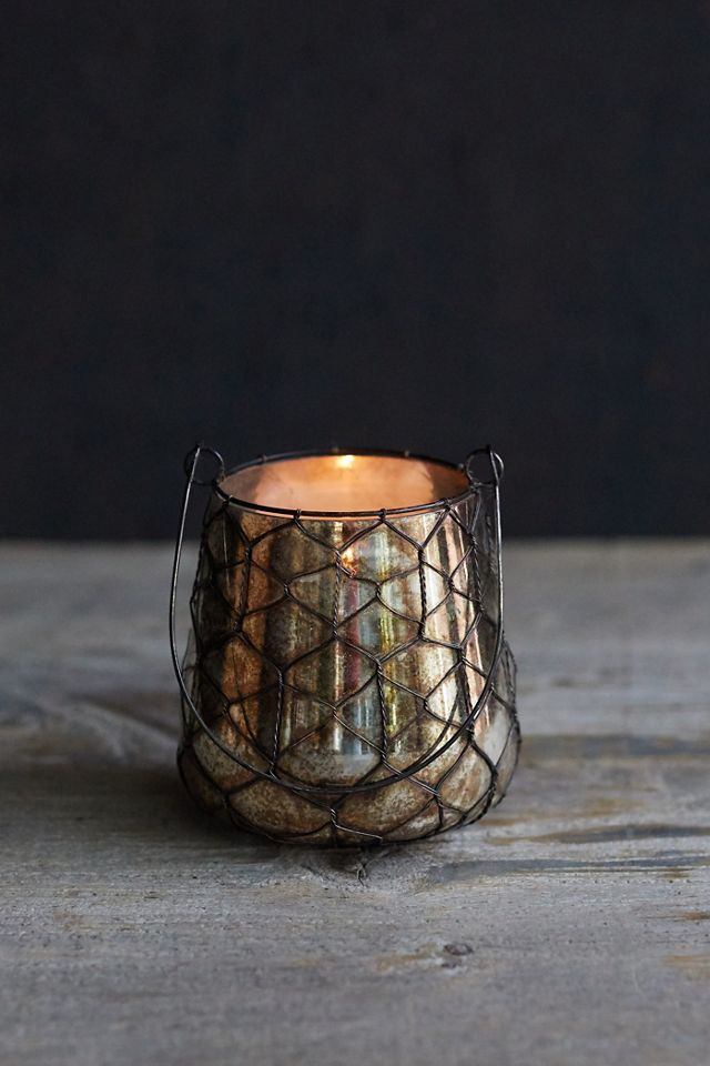 Hanging Wire Wrapped Votives, Set of 3