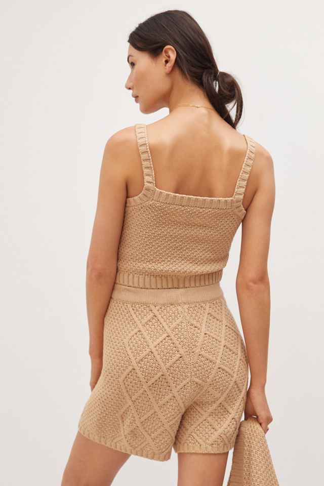 Cable-Knit Three-Piece Lounge Set #3