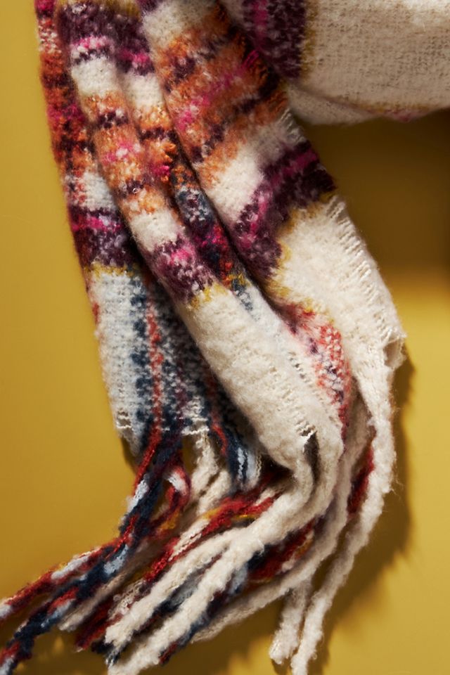 Karierter Schal mit Fransen #2