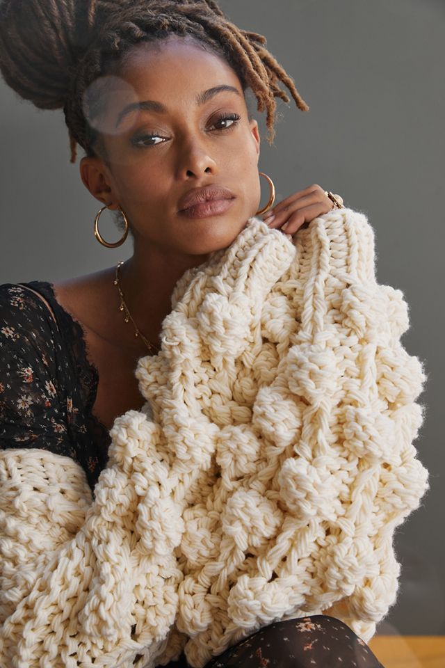 Bauble-Sleeved Cardigan #2