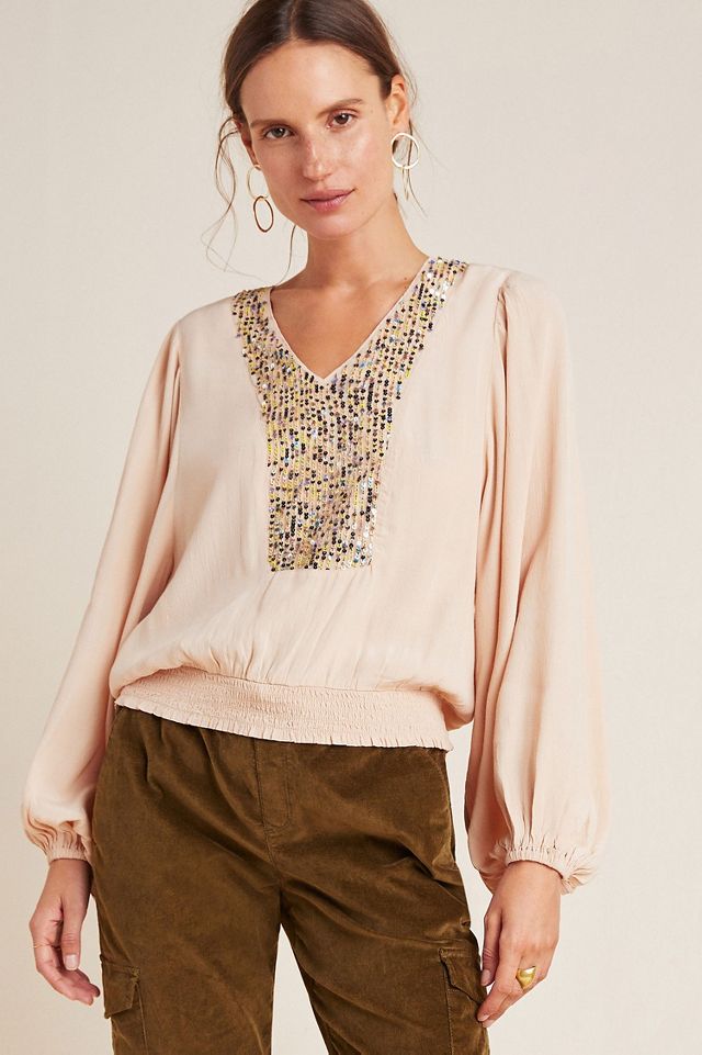 Anthropologie 2024 peasant blouse