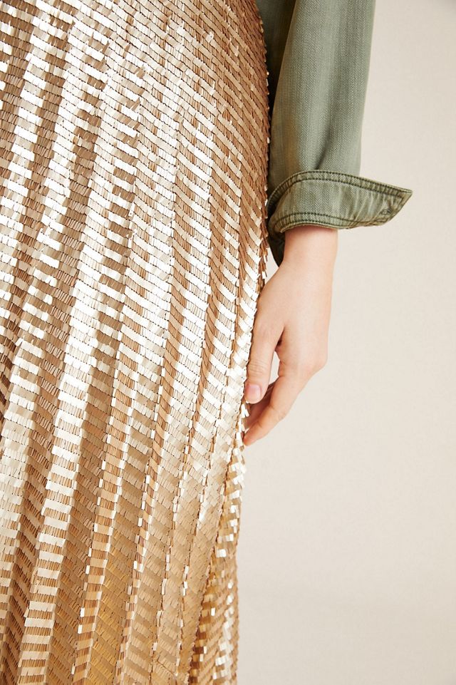 Maeve Natalia Sequined Midi Skirt #2