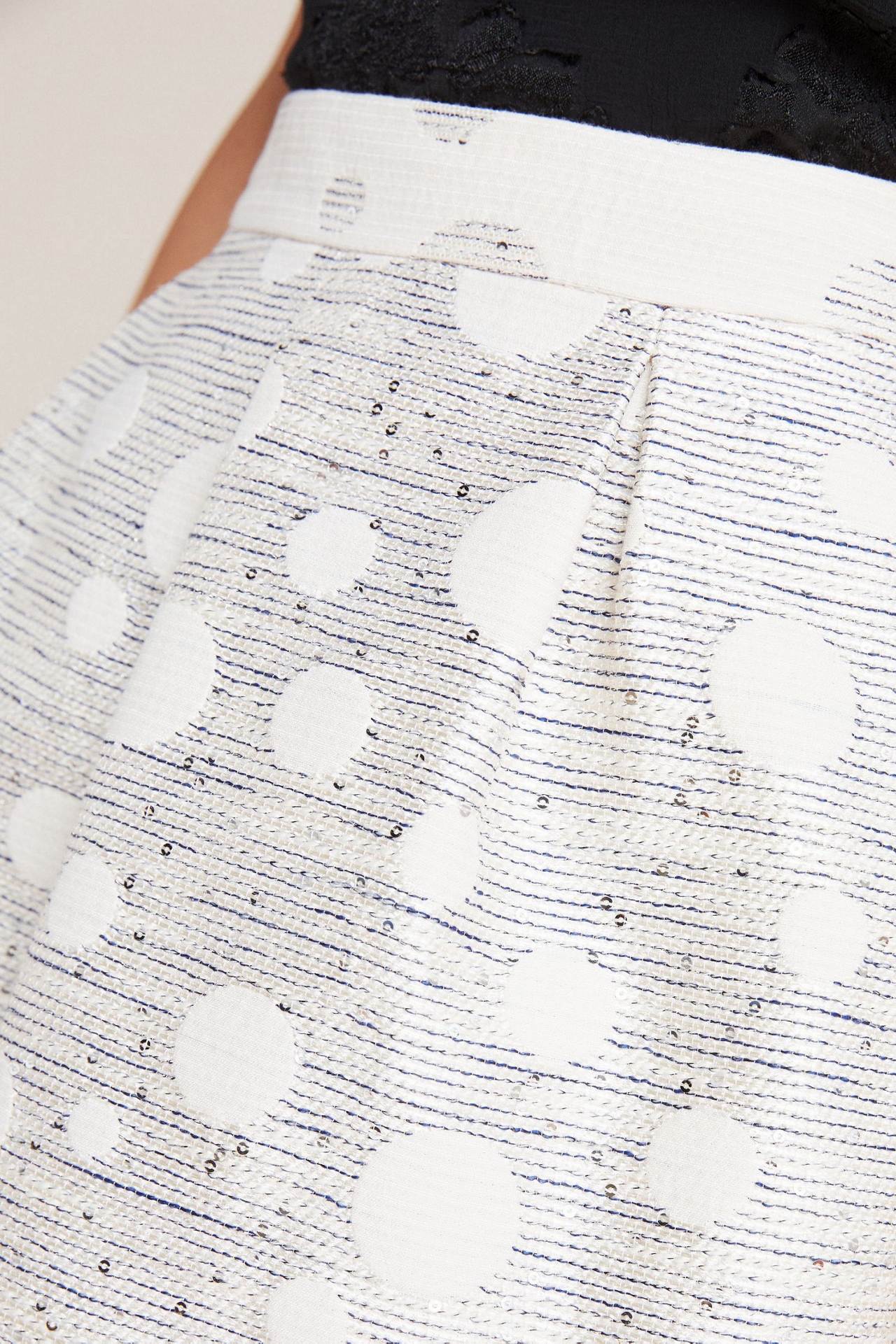 Maeve Anya Dotted Jacquard Mini Skirt