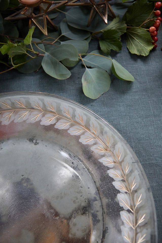 Mercury Glass Charger Plate #1
