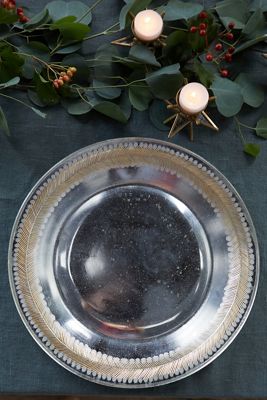 Mercury Glass Charger Plate
