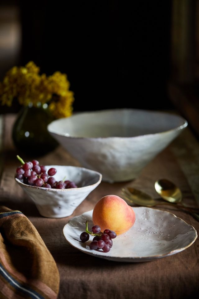 Icy Blue Ceramic Serving Platter #3