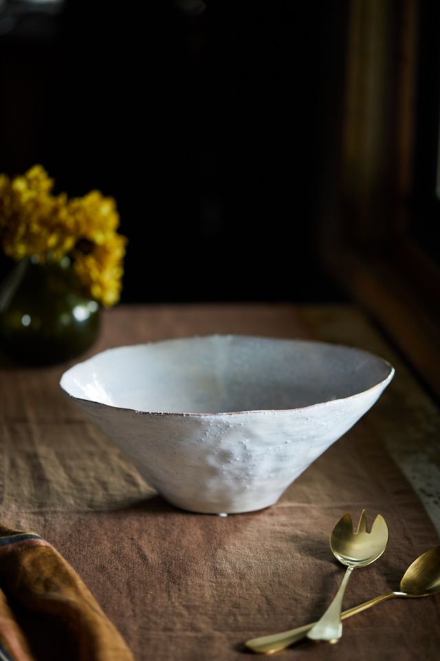 Icy Blue Ceramic Serving Bowl, Large #1
