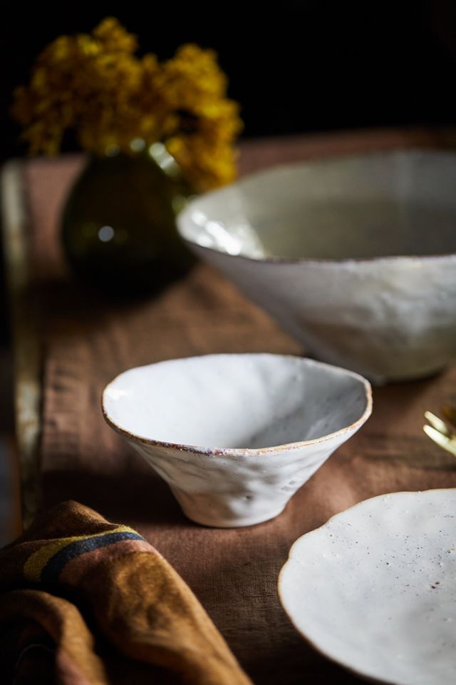 Icy Blue Ceramic Serving Bowl, Small #1