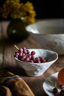 Icy Blue Ceramic Serving Bowl, Small