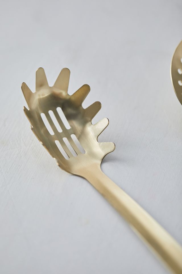 Gold Pasta Serving Spoon #1