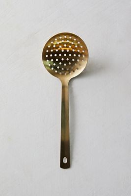 Gold Slotted Skimmer Spoon