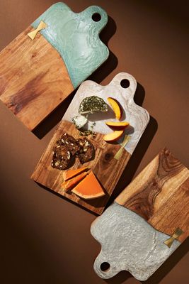 Color-Dipped Cheese Board