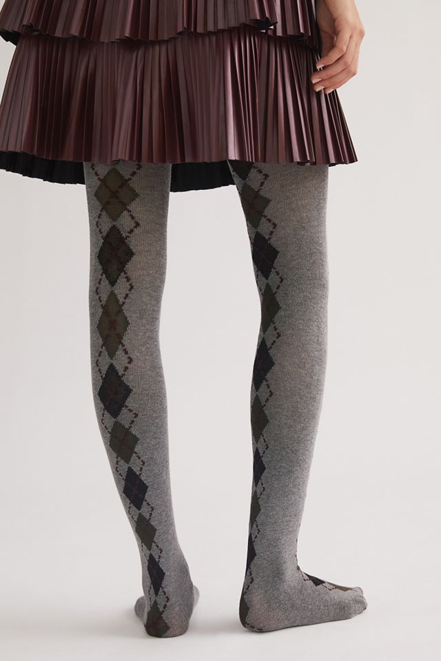 Argyle Stripe Tights #3