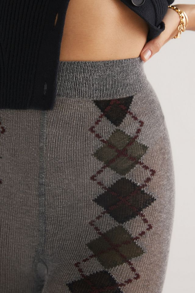 Argyle Stripe Tights #4